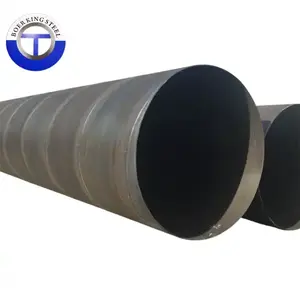 Хорошая распродажа ASTM A106 ASME SA106 X42 X60 сварная стальная труба 7-дюймовая сварная спиральная стальная труба, используемая для водопровода