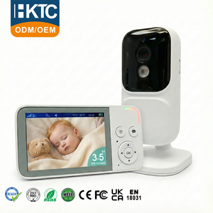 Monitor de Bebé con Video KTC de 3.5 Pulgadas, con Visión Nocturna, Audio Bidireccional, Monitoreo de Temperatura, Resolución 720P - Product Image 1