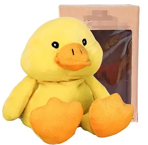Волнистая Лаванда, Ароматизированная плюшевая Пасхальная утка, игрушка/набивная желтая утка может нагреваться с помощью flexseed для зимы, теплая
