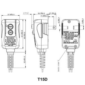 Enchufes y enchufes de cable de alimentación de seguridad eléctrica Alci estándar americano para secador de pelo - Product Image 5