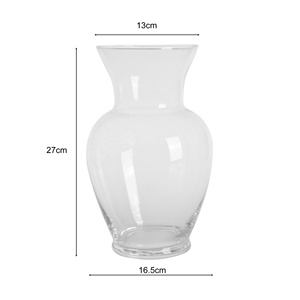 Wholesale Colorful Round <strong>Shape</strong> 20cm Tall Decorative Transparent <strong>Vase</strong> clear Cylinder Glass <strong>Flower</strong> <strong>Vases</strong> for Home Decoration - Product Image 5