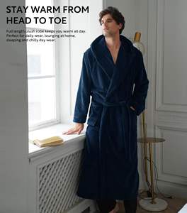 <span class=keywords><strong>Accappatoio</strong></span> caldo da bagno in peluche pile da donna <span class=keywords><strong>morbido</strong></span> e soffice, caldo, in pile Sherpa Shaggy <span class=keywords><strong>accappatoio</strong></span> <span class=keywords><strong>con</strong></span> Logo personalizzato - Product Image 4