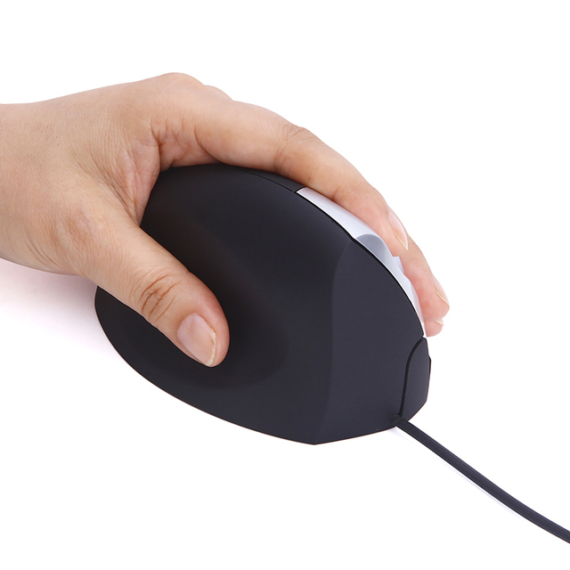 Left Handed ErgoFeel Large Vertical Ergonomic Wired Mouse