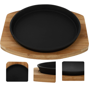 <span class=keywords><strong>Plaque</strong></span> <span class=keywords><strong>de</strong></span> <span class=keywords><strong>cuisson</strong></span> <span class=keywords><strong>pour</strong></span> <span class=keywords><strong>barbecue</strong></span> avec base <span class=keywords><strong>en</strong></span> bois - Product Image 5