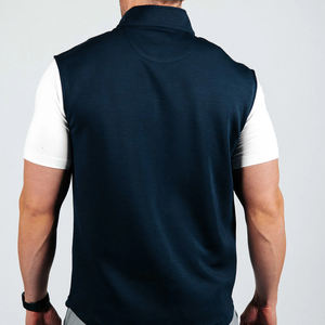 شعار مخصص عينة رياضية ربع سحاب سترات الجولف للتنس سترة واقية مقاومة للماء خفيفة الوزن سريعة الجفاف جاكيت رجالي بسحاب - Product Image 2