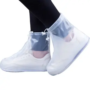 In Stock Unisex Waterproof Rain Boot Shoes Cover Reusable Plastic Protectors For Autumn Gardening For Adults