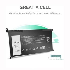 Batterie de remplacement 11.4V 42WH pour ordinateur portable WDX0R pour <span class=keywords><strong>Dell</strong></span> Inspiron 13 14 15 16 17 5000 5775 5570 7460 7560 7472 <span class=keywords><strong>5468</strong></span> 7570 7572 Series - Product Image 2