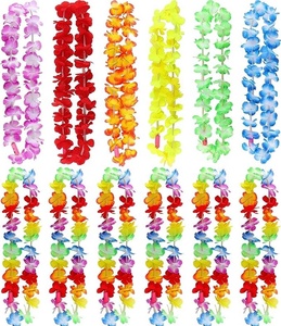 Collares de Flores Luminosos LUYI-LED, Collar de Flores Suaves con Luces, Arcoíris Hawaiano, para Fiestas Tropicales, Carnaval, Graduación, Día de San Valentín - Product Image 2