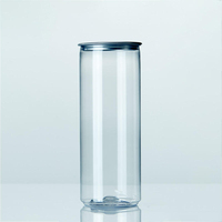 Pot en plastique transparent personnalisé avec couvercle à ouverture facile, prix d'usine, fabriqué au Sri Lanka