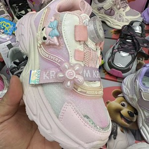 Scarpe Sportive per Bambini <span class=keywords><strong>e</strong></span> Bambine, Leggere con Suola in EVA Antiscivolo, Primavera-Autunno, Chiusura <span class=keywords><strong>a</strong></span> Bottone Rotante, Superficie in Rete, 4-6 Anni - Product Image 3
