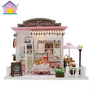 Casa de Muñecas en Miniatura de Madera para Montar para Niñas - Product Image 6