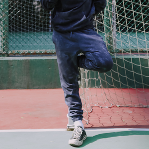 2021 gros léger décontracté Joggers pantalon brodé taille moyenne Tye Dye Sweat porter pour hommes - Product Image 5