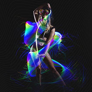 Corps en aluminium <span class=keywords><strong>Fouet</strong></span> de danse à fibre optique à sept couleurs changeantes Rotation pivotante <span class=keywords><strong>Fouet</strong></span> à LED optique pour la danse - Product Image 1