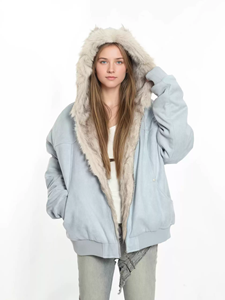 Manteau à capuche en daim style chinois automne/<span class=keywords><strong>hiver</strong></span> pour <span class=keywords><strong>femme</strong></span>, épais, coupe-vent, chaud, avec oreilles de chat, <span class=keywords><strong>veste</strong></span> rembourrée à l'<span class=keywords><strong>aigle</strong></span> doré - Product Image 2