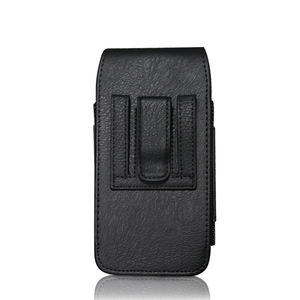 थोक 5.2 से 7 इंच के सार्वभौमिक चमड़े के सेल फोन होल्स्टर के साथ बेल्ट क्लिप मोबाइल फोन पाउच केस के साथ - Product Image 3