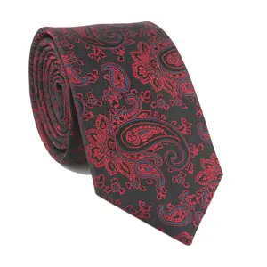 Men's Classic Paisley Ties Luxury Italian Silk Jacquard Necktie Customized Logo Business Wedding Male Neck Tie