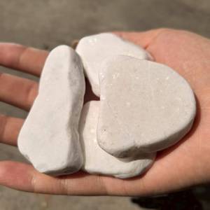 Pierres de marbre blanc pour sauna et hammam, matériau naturel, design rustique, forme irrégulière, vente en gros - Product Image 2