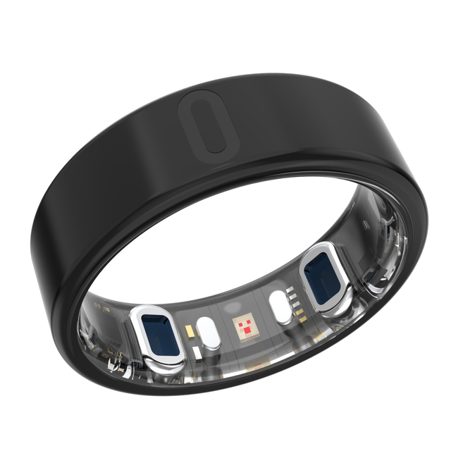 ECG Smart Ring with Blood Oxygen Monitoring Titanium Alloy Health Tracker Ring for Everyday Wellness and Fitness
