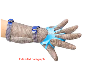 BSP A9 acier inoxydable boucher métal maille <span class=keywords><strong>boucherie</strong></span> anneau garde bouclier Anti-coupe chaîne courrier huître Guantes De Malla Acero gants - Product Image 5
