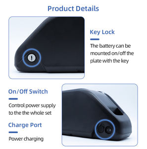 Stock USA, sans taxe, batterie au lithium 52V 20Ah avec cellules <span class=keywords><strong>LG</strong></span> <span class=keywords><strong>21700</strong></span>, HS-11 Triangle 72V 20Ah SAMSUNG 50S, avec chargeur 2A pour vélos électriques - Product Image 4