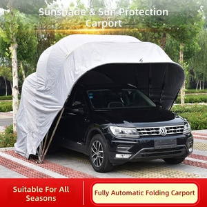 Premium Stainless Steel Retractable Mobile Car Garage Waterproof Oxford <strong>Fabric</strong> Foldable Car <strong>Canopy</strong> CE Certified - Product Image 3