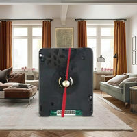 Haute qualité allemagne DCF radiocommandé balayage mouvement à Quartz Design moderne Long axe silencieux horloge Kit avec moteur