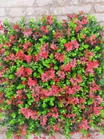 Mur végétal vertical en fleurs résistantes aux UV en plastique pour la décoration de la maison et du jardin