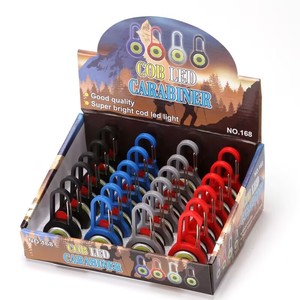 Mini Linterna LED Portátil de Llavero, Luz Blanca COB, Lámpara para Mochila de Senderismo y Camping, Alimentada por Batería, Botón de Encendido, Material ABS - Product Image 2