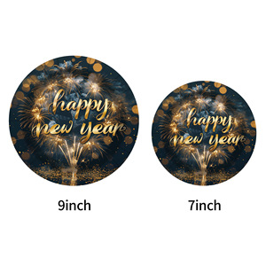 Set di Stoviglie per Festa di Compleanno a Tema Capodanno <span class=keywords><strong>2026</strong></span>, Bicchieri di Carta, Piatti, Tovaglioli e Decorazioni da Tavola per Felice Anno Nuovo - Product Image 1