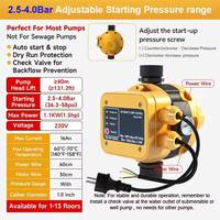 Interruptor de Presión EPC-8 110-220V, Controlador de Presión Automático con Regulación Inteligente de Voltaje, Estándar UK/US/EU