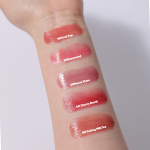 Baume à lèvres hydratant végétalien à fini rosé, brillant à lèvres en forme de cœur avec porte-clés, baume à lèvres teinté pratique - Product Image 6