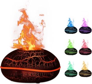 Nuevo Difusor de Aroma con Llama de Colores Comercial, Humidificador con 7 Colores de Llama, Difusor de Aroma con Aceite Esencial, Humidificadores de Aire con Llama - Product Image 1