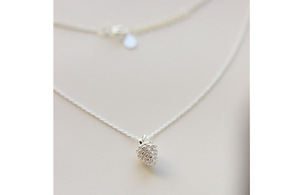 Vòng cổ choker hình nón thông bằng bạc Ý 925 REETI Hàn Quốc dành cho nữ - Product Image 5