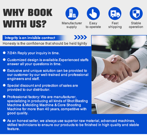 Hiệu quả tự động thép chùm bắn nổ mìn Máy gỉ loại bỏ PLC kiểm soát thép đánh bóng cho hội thảo - Product Image 6