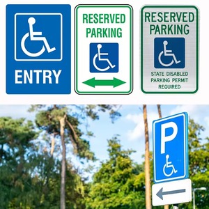 Señalización Reflectante de Aluminio Personalizada EGP, <span class=keywords><strong>Señal</strong></span> de Estacionamiento para <span class=keywords><strong>Discapacitados</strong></span>, <span class=keywords><strong>Señal</strong></span> de Tráfico de Seguridad Vial - Product Image 6