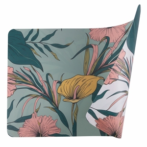 แผ่นรองจานลายพฤกษศาสตร์ 2 หน้า 45x30 ซม. 4 ชิ้น - Product Image 3