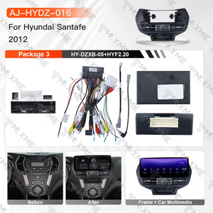 Cadre d'installation autoradio 2DIN Plug and Play 12,3 pouces pour Hyundai Santa Fe 2012, façade de tableau de bord pour autoradio Android, pièces intérieures automobiles - Product Image 3