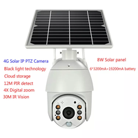 Vente populaire Batterie wifi sans fil Extérieur Étanche Projecteur Caméra Ferme 4G solaire cctv caméra avec carte sim