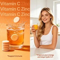 Comprimés effervescents de vitamine C électrolytique en gros de Chine : Énergie et immunité, marque privée, suppléments de santé hydratants