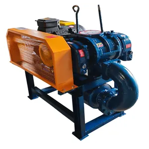 High Efficiency Water Treatment Equipment Pipe Cleaning Three-lobe 30kw Roots Blower