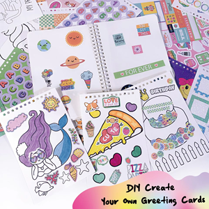 <b>Scrapbooks</b> Planners Gifts 24-Pages Colorful Glitter <b>Sticker</b> Book Fun Craft <b>Stickers</b> Sheets <b>for</b> Kids Ages - Product Image 2