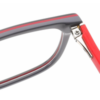 BONA Lunettes unisexes en acétate de feuille de haute qualité avec jambes en caoutchouc Lunettes optiques avec nouveau design Monture de lunettes pour hommes