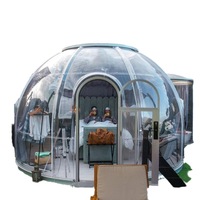 Matériau PC étanche résistant aux UV Chambre ciel étoilé Cour extérieure Jardin Maison à bulles Balcon célèbre sur Internet