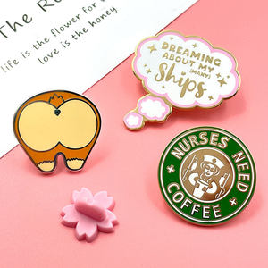 Mạ Vàng Ve Áo Pin Với Thẻ Ủng Hộ Biểu Tượng Tùy Chỉnh Phim Hoạt Hình Phim Hoạt Hình Số Lượng Lớn Trống Men Cứng Pin Tùy Chỉnh - Product Image 3