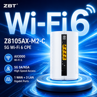 Routeur CPE WiFi 6 5G pour connexion sans fil haut débit, routeur Gigabit AX3000 avec interface de module M2