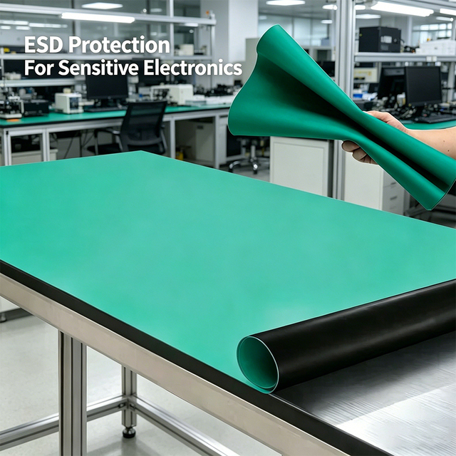 Durable ESD Mat Anti Static Table Cover for PCB Manufacturing and Laboratory Equipment Protection Surface