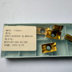 Apkt1604 công cụ phay cacbua vonfram hrc45 cho trung tâm gia công gang - Product Image 1