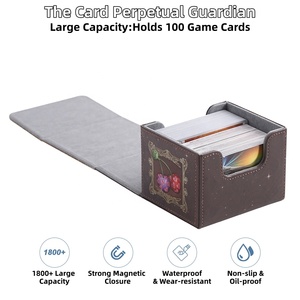 Scatola Porta Mazzo TCG in Pelle PU di Lusso, Fatta a Mano, Resistente, Portatile, con Logo Personalizzato, per Giochi Quotidiani - Vendita Calda - Product Image 4