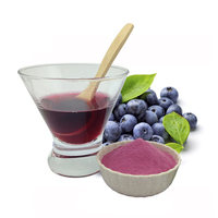 Fabrikant Groothandel Gespraydroogd Blauwe Bessenpoeder 100% Concentraat Blauwe Bessen Sap Poeder
