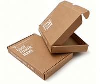 Caja de Envío de Cartón Corrugado Marrón para Ropa, Embalaje con Logotipo, Caja de Envío para Cosméticos para Grandes Empresas, Caja de Regalo para Mensajería